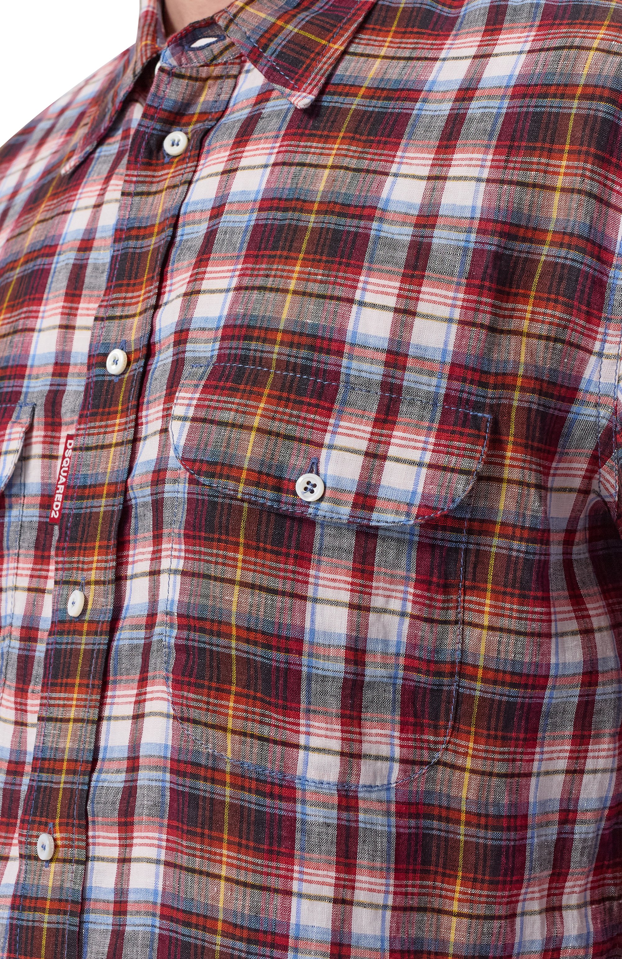 Льняная рубашка DSQUARED2, арт. S74DM1006/D35423, фото 5