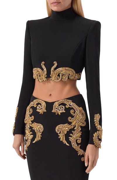 Топ с отделкой бисером ZUHAIR MURAD, арт. PTP26034/CRCA022, фото 3