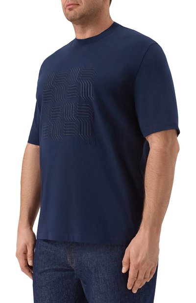 Хлопковая футболка CANALI, арт. T0943/MJ02436_001, фото 3