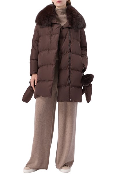 Пуховик с отделкой из песца YVES SALOMON, арт. M05690/D0TM, фото 2