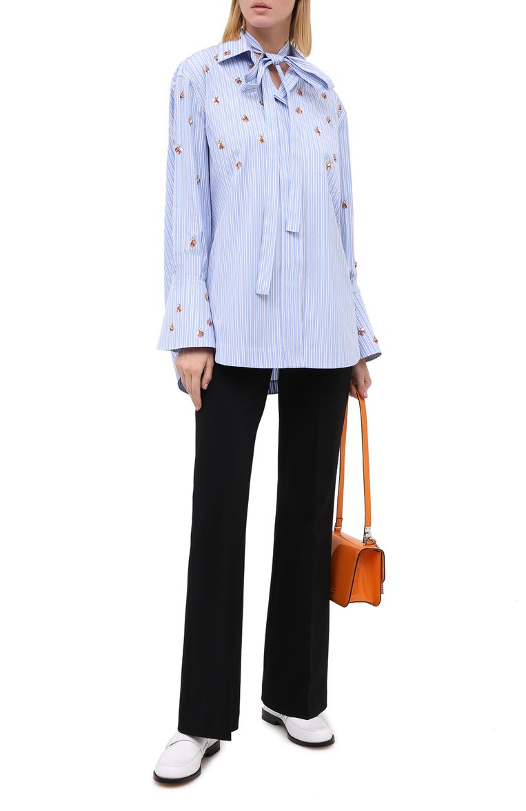 Хлопковая блузка VALENTINO, арт. UB3AB18E5K6, фото 2