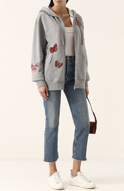 Хлопковый кардиган с капюшоном и отделкой в виде бабочек VALENTINO, арт. PB3MF03X/3PC, фото 2