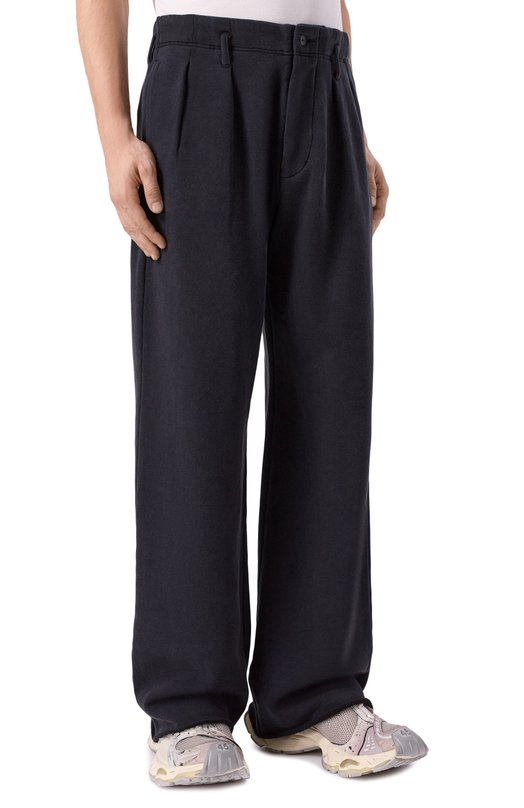 Хлопковые брюки R13 R13WK326-K001A Чёрный  R13WK326-K001A Фото 3