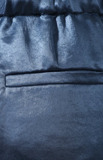 Укороченные брюки BRUNELLO CUCINELLI голубого цвета по цене 112000 руб., арт. MF574P6875, фото 5 Укороченные брюки BRUNELLO CUCINELLI, арт. MF574P6875, фото 5