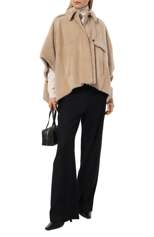 Дубленка из овчины Brunello Cucinelli MPMRA2567P Бежевый  MPMRA2567P Фото 2