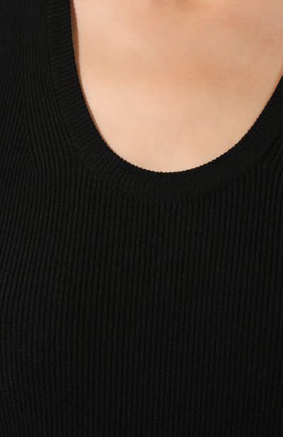 Платье из вискозы HELMUT LANG черного цвета по цене 59850 руб., арт. J06HW707, фото 5 Платье из вискозы HELMUT LANG, арт. J06HW707, фото 5