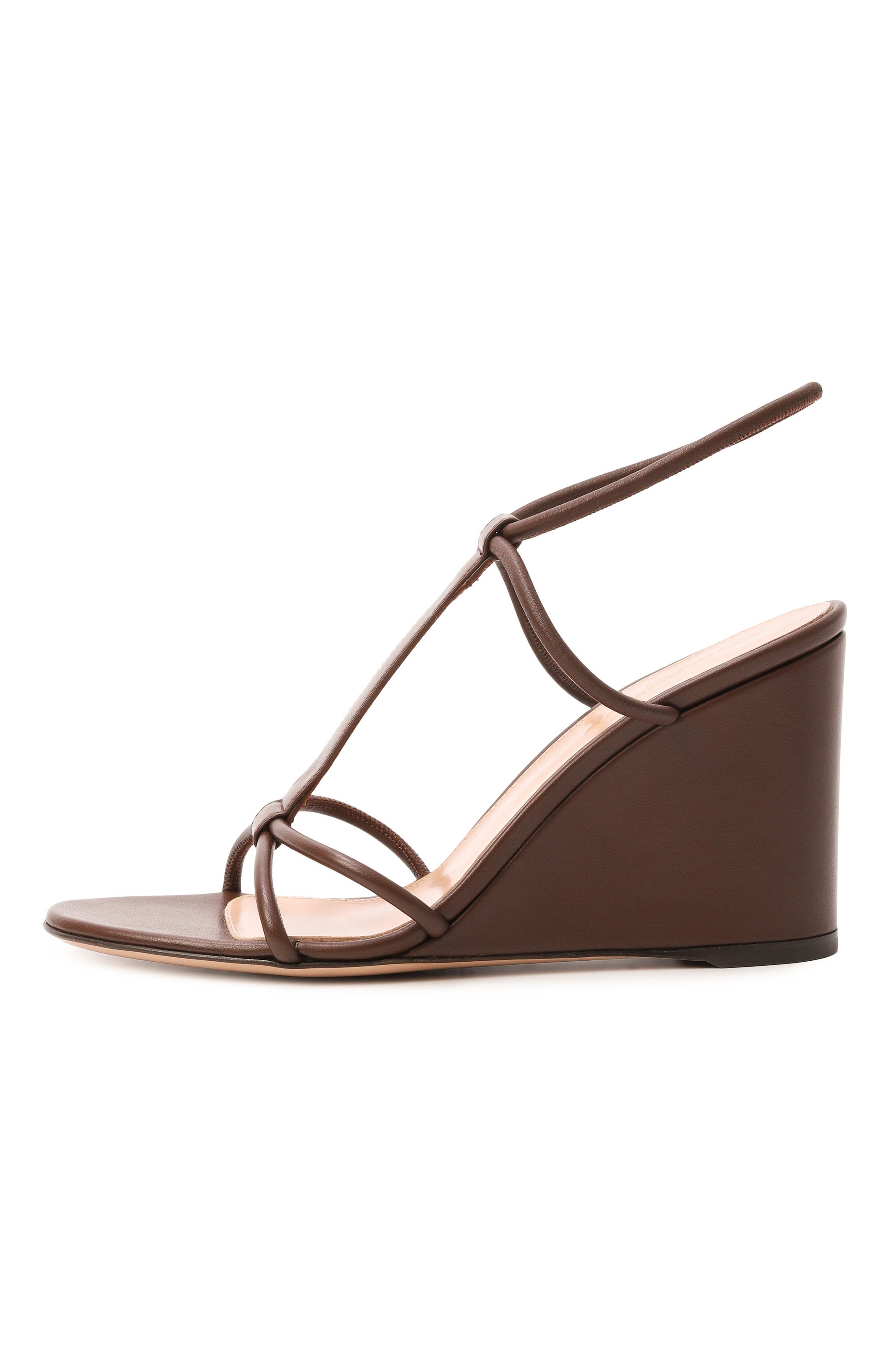 Кожаные босоножки lilo 85 GIANVITO ROSSI коричневого цвета по цене 104500 руб., арт. G32732.85RIC.NAPBR0W, фото 4 Кожаные босоножки lilo 85 GIANVITO ROSSI, арт. G32732.85RIC.NAPBR0W, фото 4