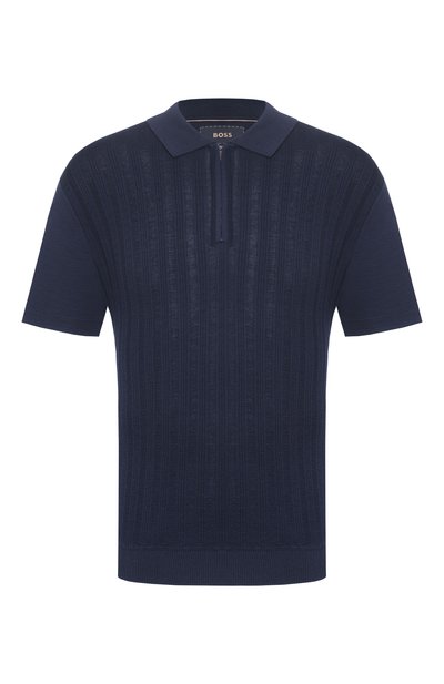 Мужская поло из хлопка и шелка BOSS CAMEL, арт. 50560052