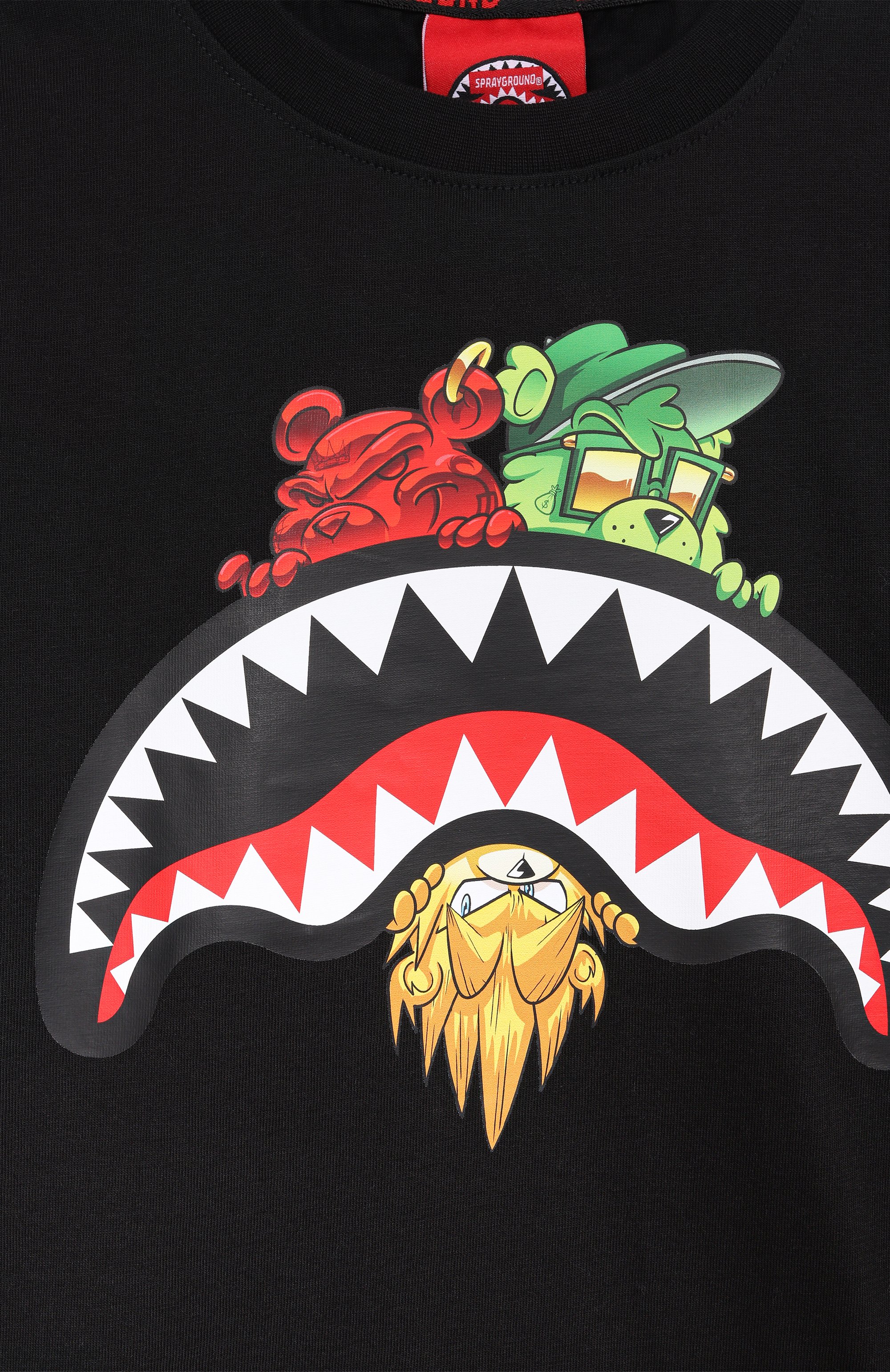 Хлопковая футболка SPRAYGROUND, арт. SPY1343BLK_001, фото 3