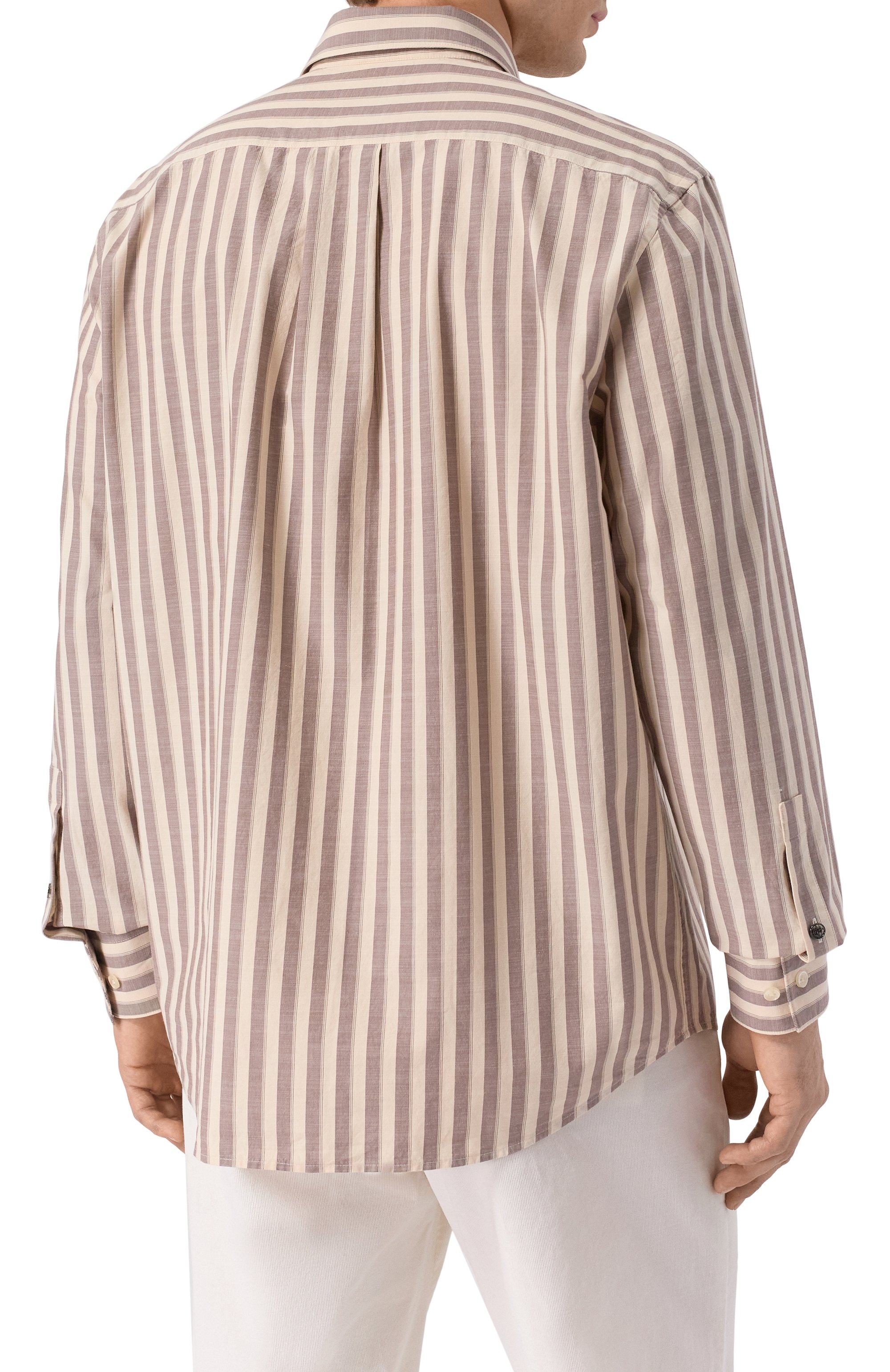 Хлопковая рубашка BOGNER бежевого цвета по цене 24900 руб., арт. 58791224, фото 4 Хлопковая рубашка BOGNER, арт. 58791224, фото 4