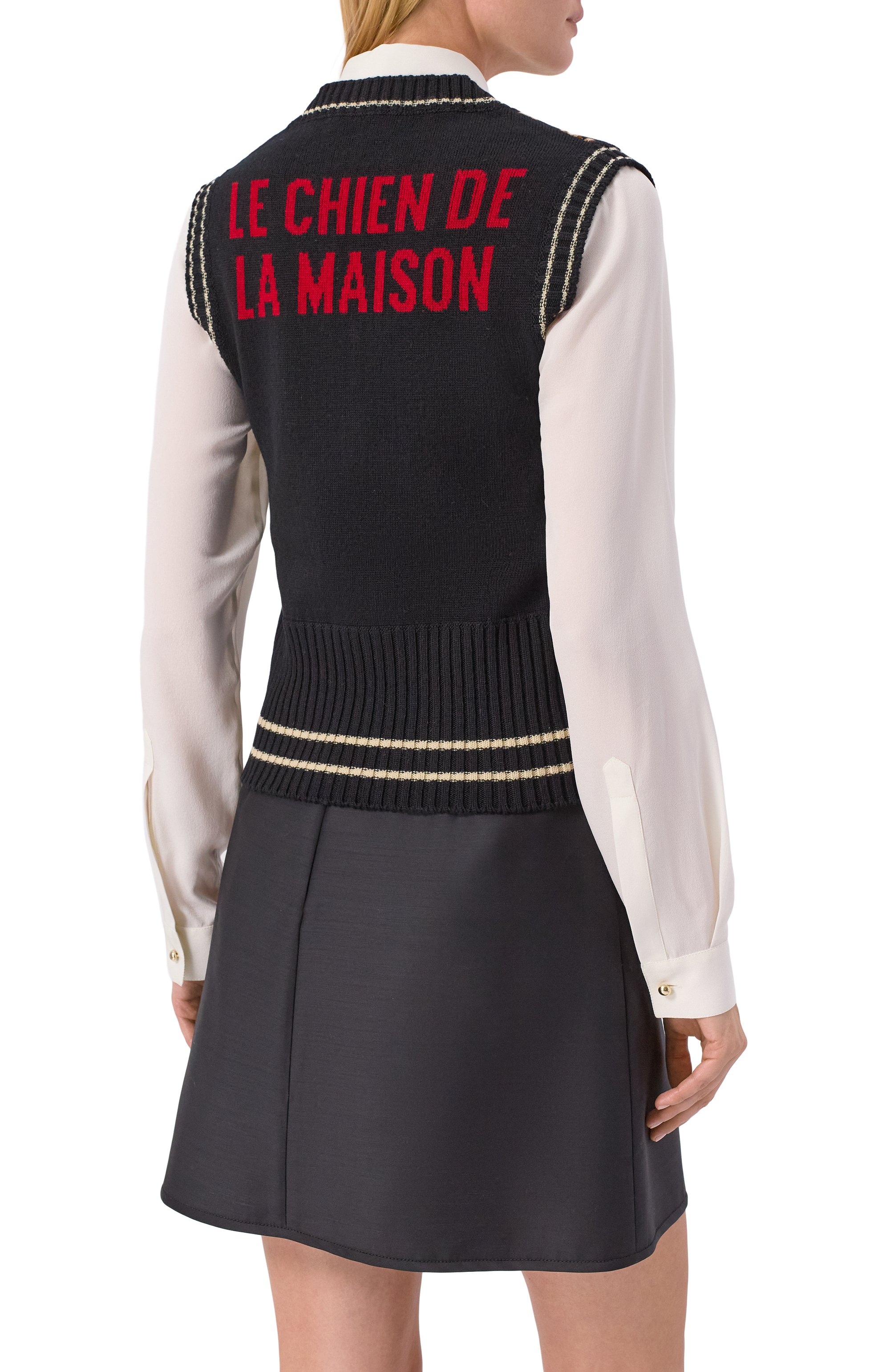 Шерстяной жилет VALENTINO, арт. 7B3K400P9K3, фото 4