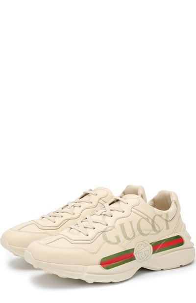 Кожаные кроссовки rhyton на шнуровке GUCCI, арт. 500877/DRW00, фото 1