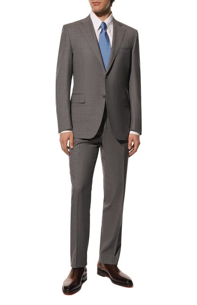 Кожаные оксфорды SANTONI, арт. MCCG18047MB1BSH2, фото 2