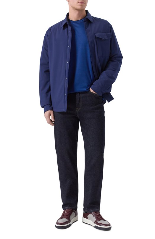 Хлопковая футболка Stefano Ricci MNH5304510/TE0001 Синий  MNH5304510/TE0001 Фото 2