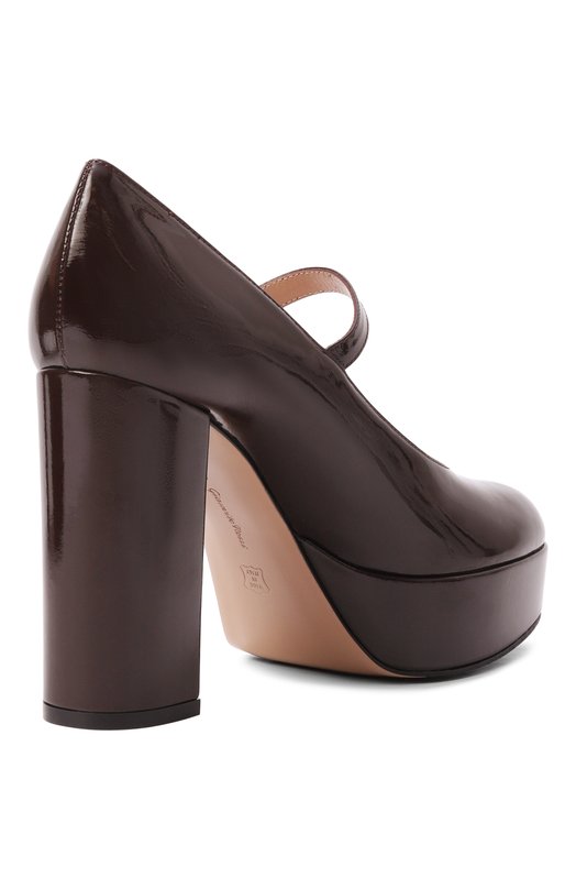 Лакированные туфли Mary Jane 100 Gianvito Rossi G25426.70RIC.NUIB0UR Бордовый  G25426.70RIC.NUIB0UR Фото 5