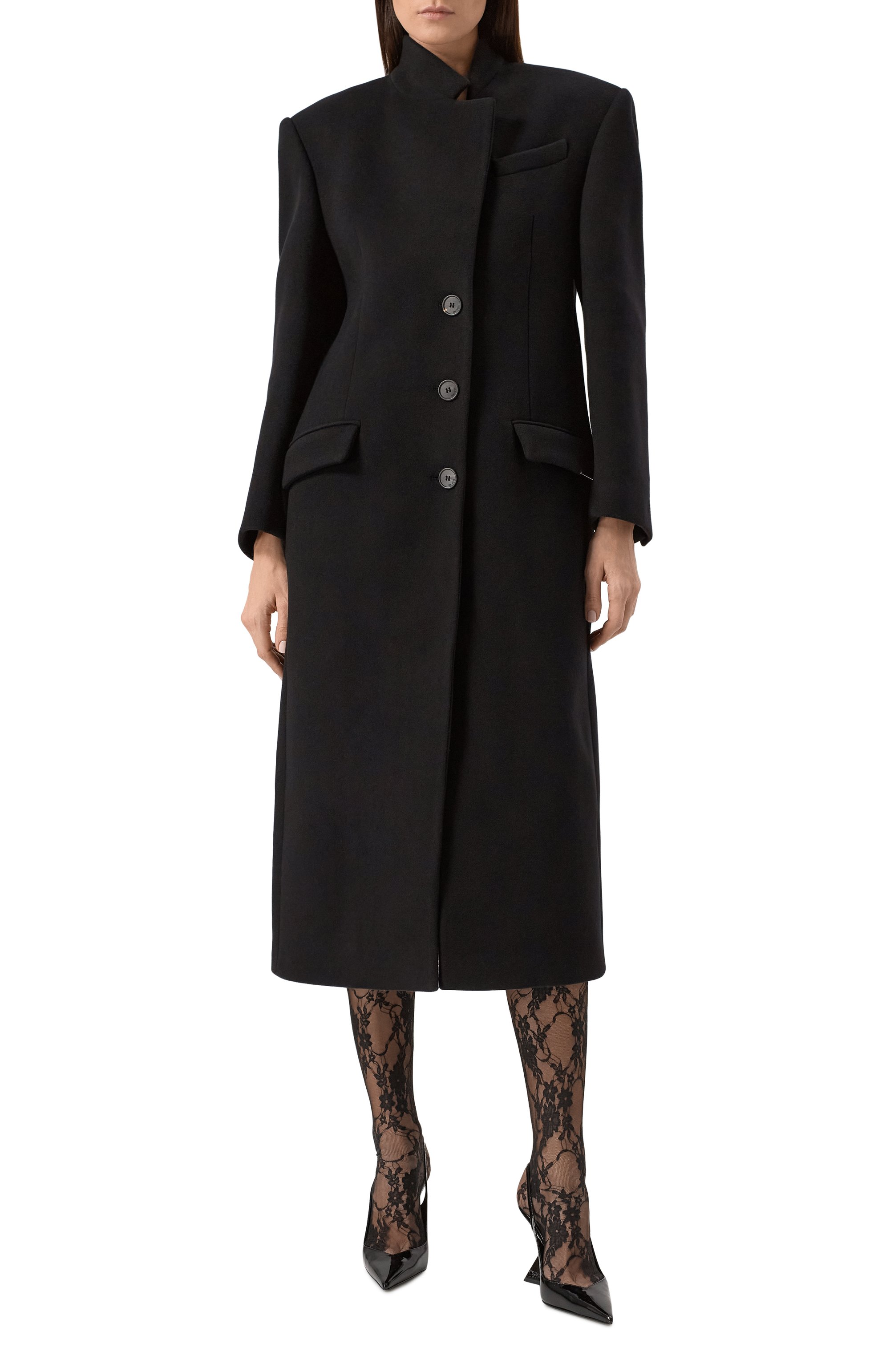 Шерстяное пальто THE ATTICO, арт. 250WCC00081/WWV058AA, фото 3