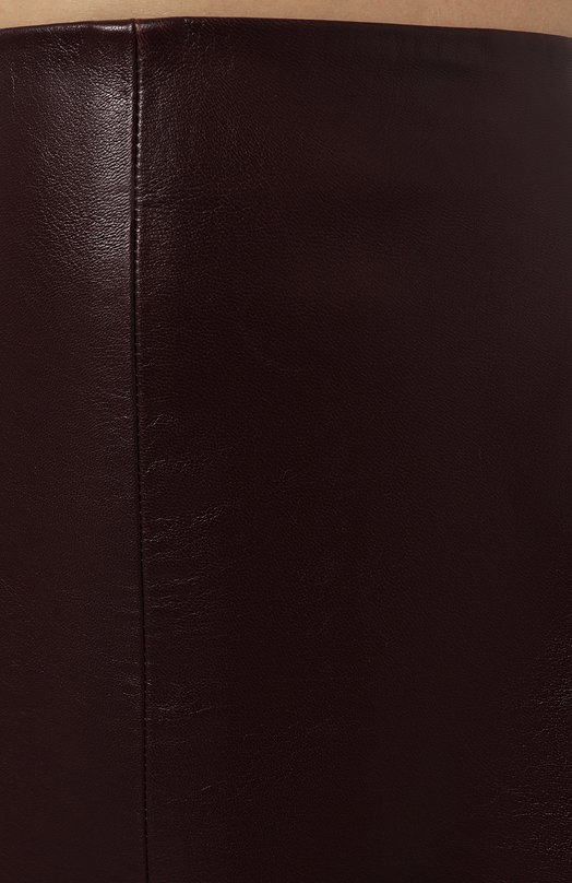 Кожаная юбка Noble&Brulee NB74/040423/4 Бордовый  NB74/040423/4 Фото 5