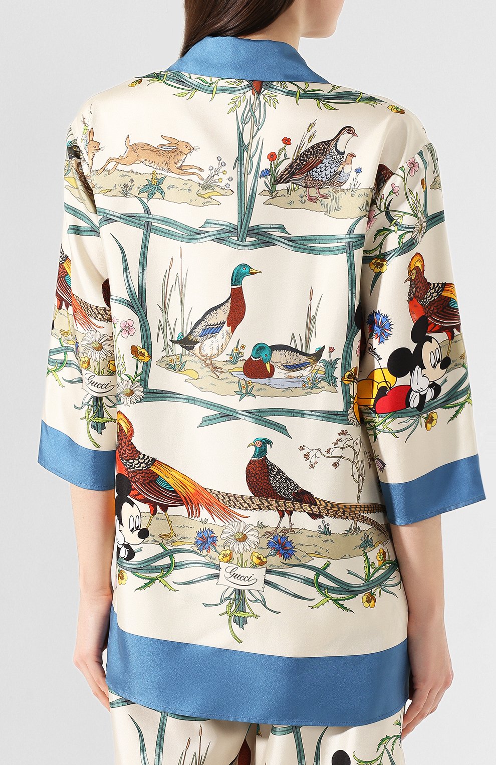 Шелковая рубашка disney x gucci GUCCI, арт. 596712/ZAD00, фото 4
