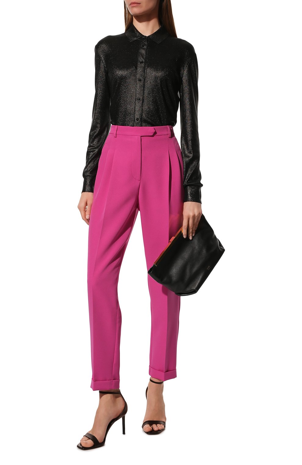 Брюки из вискозы SEVEN LAB фуксия цвета по цене 16800 руб., арт. PB fuchsia, фото 2 Брюки из вискозы SEVEN LAB, арт. PB fuchsia, фото 2