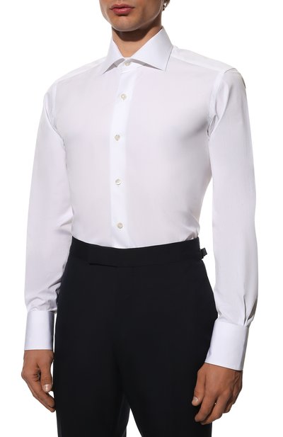 Хлопковая сорочка TOM FORD, арт. QFT000/94S3AX, фото 3