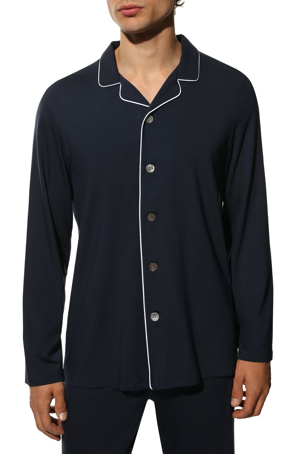 Пижама DEREK ROSE темно-синего цвета по цене 59950 руб., арт. 4070-BASE001, фото 3 Пижама DEREK ROSE, арт. 4070-BASE001, фото 3