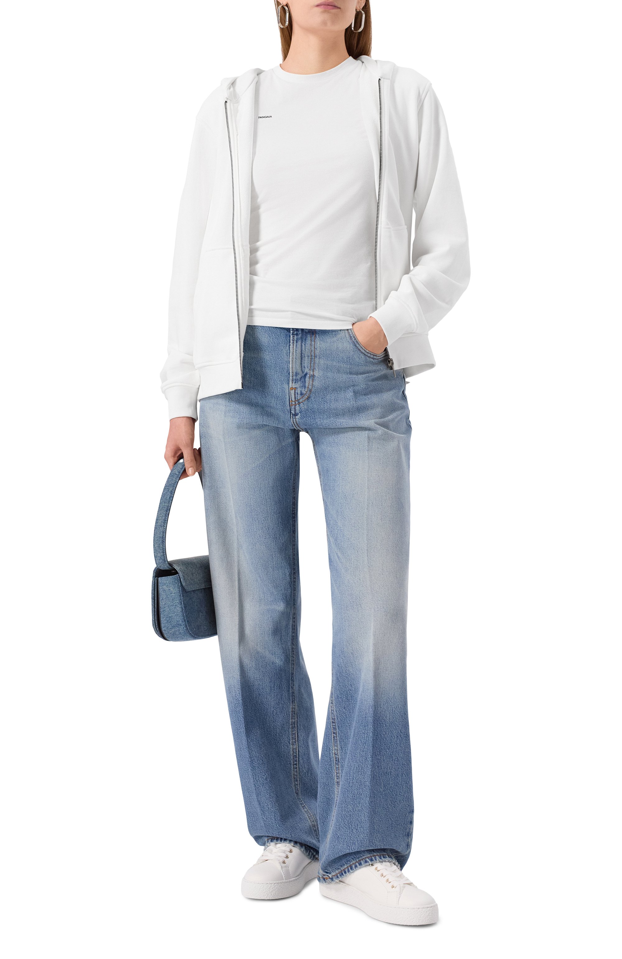 Хлопковая футболка PANGAIA белого цвета по цене 7150 руб., арт. 10002430, фото 2 Хлопковая футболка PANGAIA, арт. 10002430, фото 2