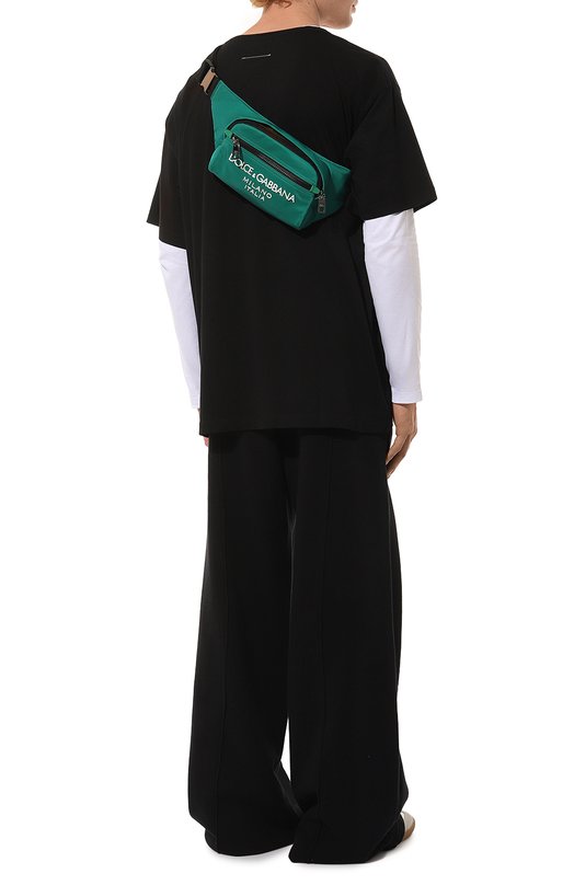 Текстильная поясная сумка Dolce & Gabbana BM2218/AG182 Зелёный  BM2218/AG182 Фото 7