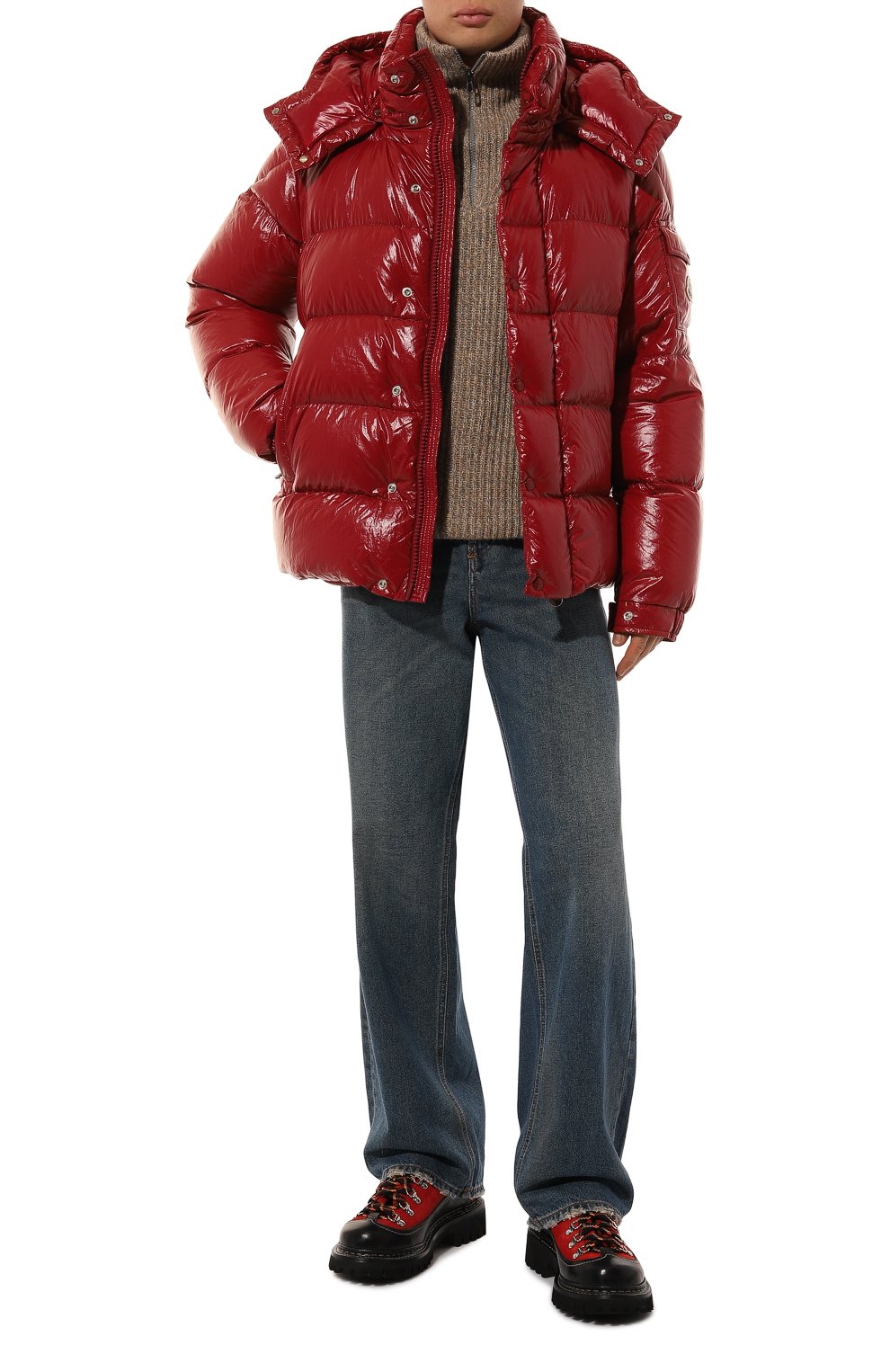 Пуховик maya 70 MONCLER красного цвета по цене 154500 руб., арт. 1A002-56-5969T, фото 2 Пуховик maya 70 MONCLER, арт. 1A002-56-5969T, фото 2