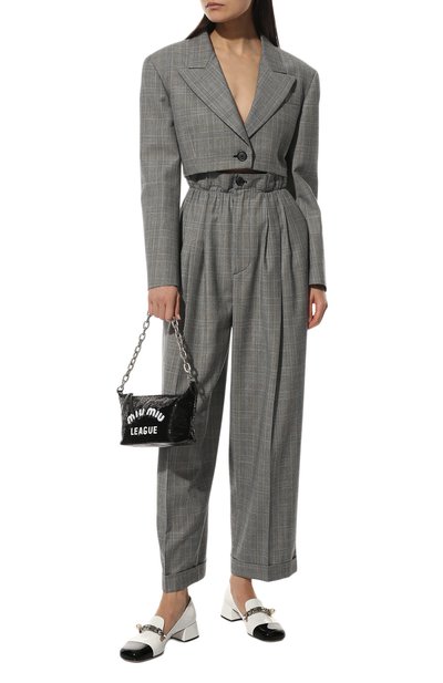 Шерстяные брюки MIU MIU, арт. MP1530-1Z96-F0031, фото 2