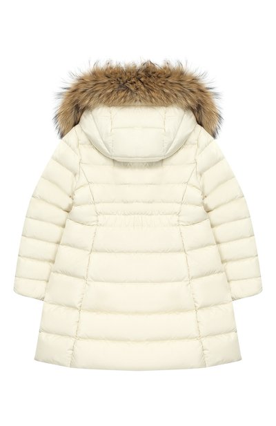 Пуховое пальто с меховой отделкой на капюшоне MONCLER ENFANT, арт. D2-954-49392-25-54155/4-6A, фото 2