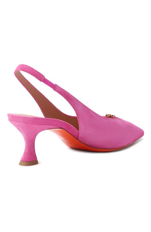 Замшевые туфли Santoni WDIG71918HA2NHZW Розовый  WDIG71918HA2NHZW Фото 5