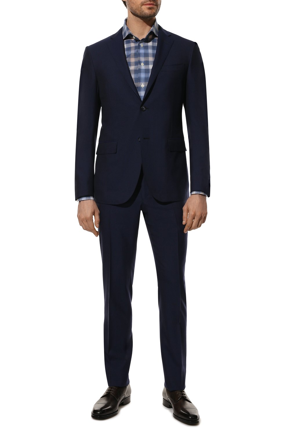 Хлопковая сорочка ETON синего цвета по цене 24550 руб., арт. 1000 03181, фото 2 Хлопковая сорочка ETON, арт. 1000 03181, фото 2