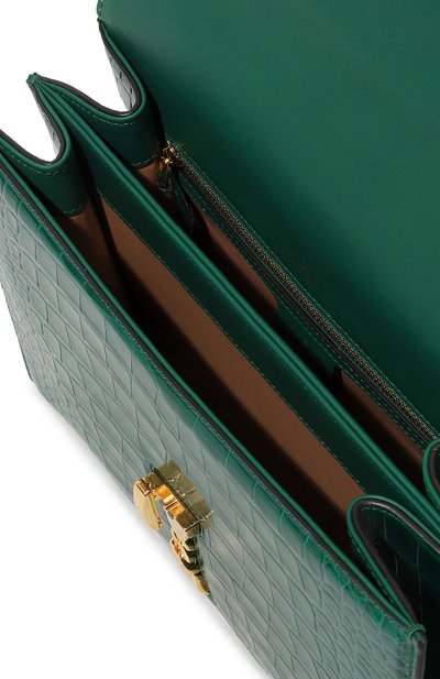 Сумка sylvie 1969 из кожи аллигатора GUCCI, арт. 602781 EV40G, фото 5