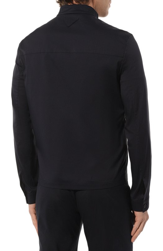 Хлопковая куртка Prada SGB765-Z21-F0V41-211 Чёрный  SGB765-Z21-F0V41-211 Фото 4