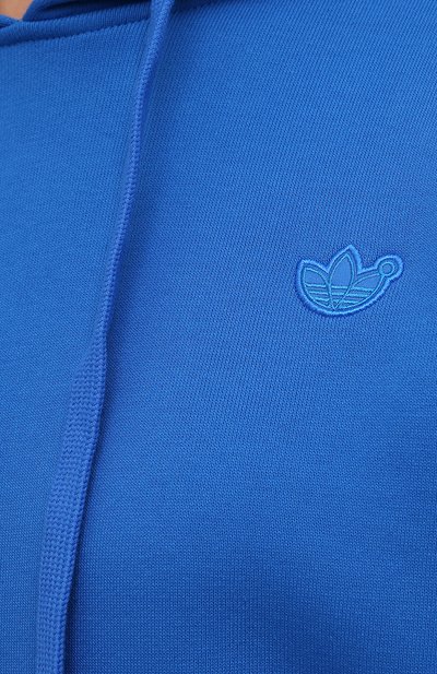 Хлопковое худи ADIDAS ORIGINALS синего цвета по цене 12300 руб., арт. H33459, фото 5 Хлопковое худи ADIDAS ORIGINALS, арт. H33459, фото 5