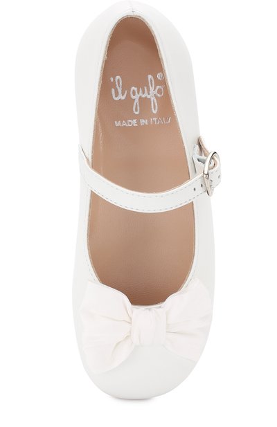 Кожаные туфли с бантом на ремешке IL GUFO, арт. G247/VITELL0 NAPPAC0/27-30, фото 4