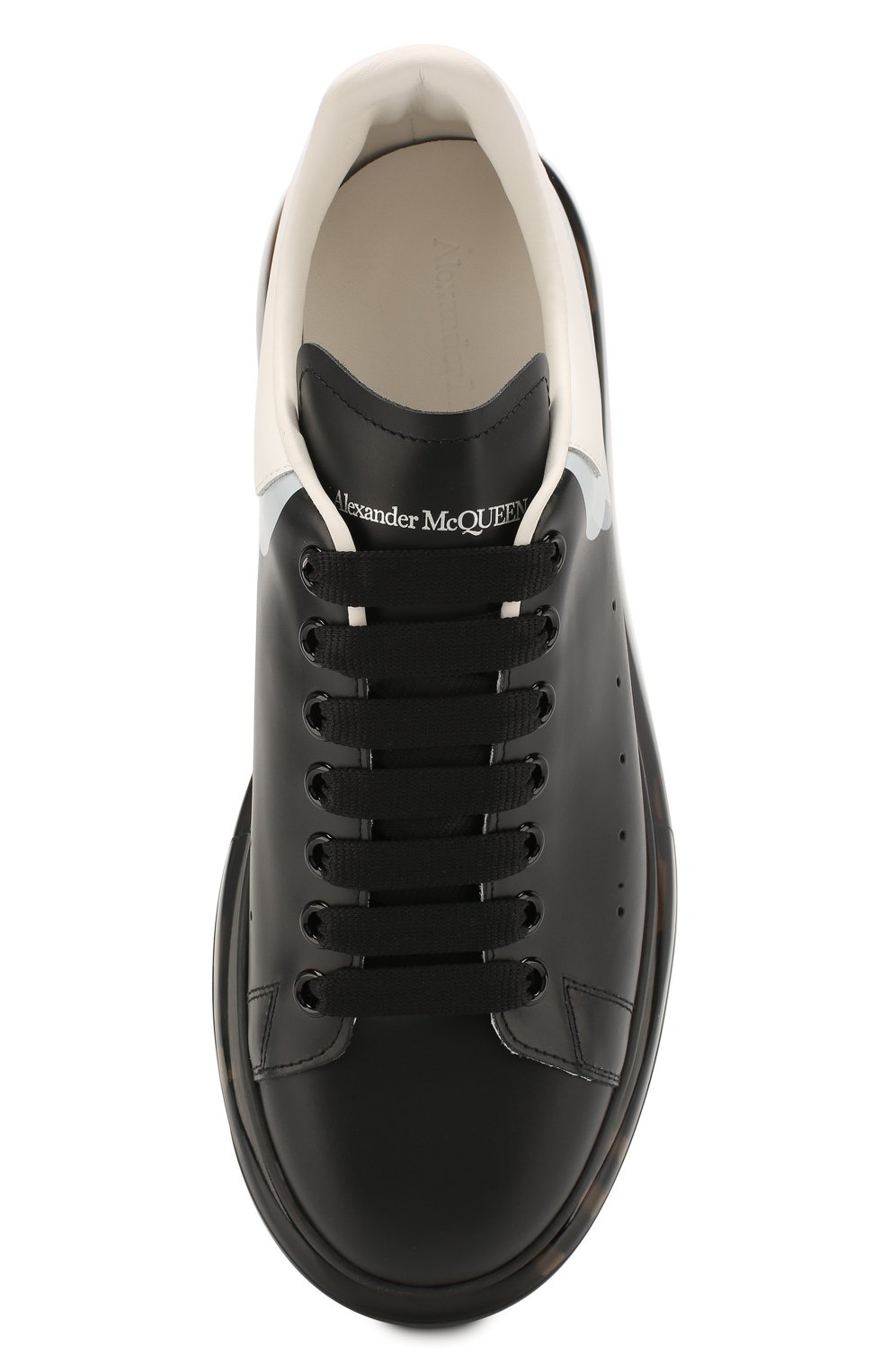 Кожаные кеды oversized ALEXANDER MCQUEEN черного цвета по цене 68650 руб., арт. 604233/WHX99, фото 5 Кожаные кеды oversized ALEXANDER MCQUEEN, арт. 604233/WHX99, фото 5
