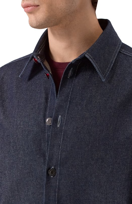 Джинсовая рубашка HUGO 50555780 Синий  50555780 Фото 5