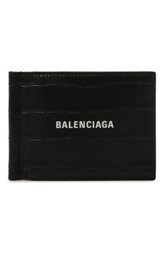 Мужской кожаное портмоне BALENCIAGA черного цвета, арт. 625819/1R0P3 | Фото 1 (Материал сплава: Проставлено; Нос: Не проставлено; Материал: Натуральная кожа)