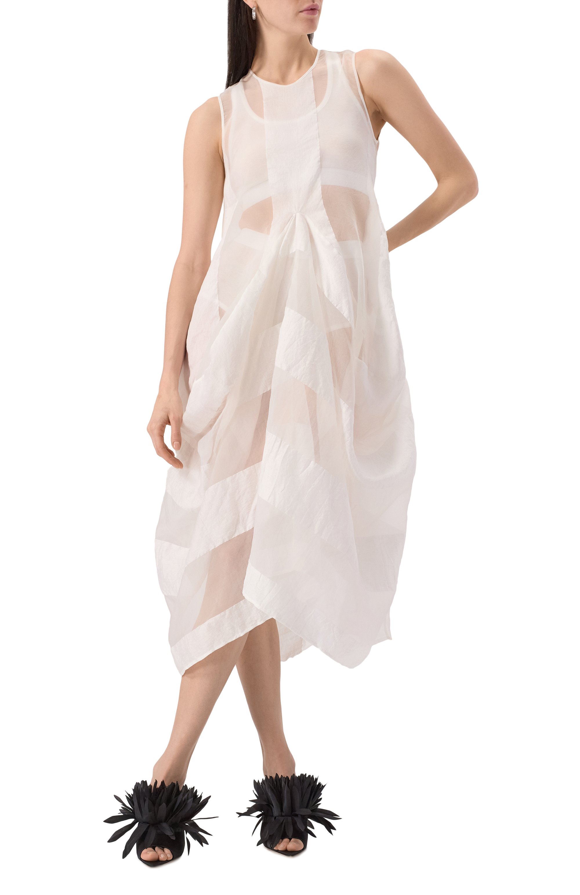 Платье изо льна и шелка UMA WANG, арт. UW5017, фото 2