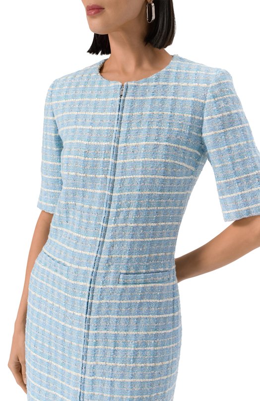 Твидовое платье MVST H181/3056 Голубой  H181/3056 Фото 4