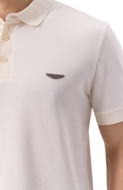 Поло из хлопка и шелка boss x aston martin BOSS CAMEL, арт. 50537882, фото 5