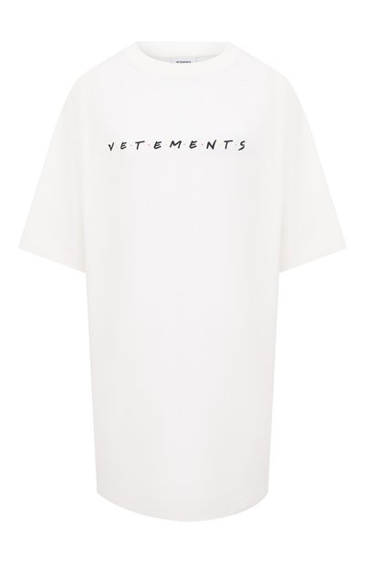 Женская хлопковая футболка VETEMENTS, арт. UE51TR340W 1611/W