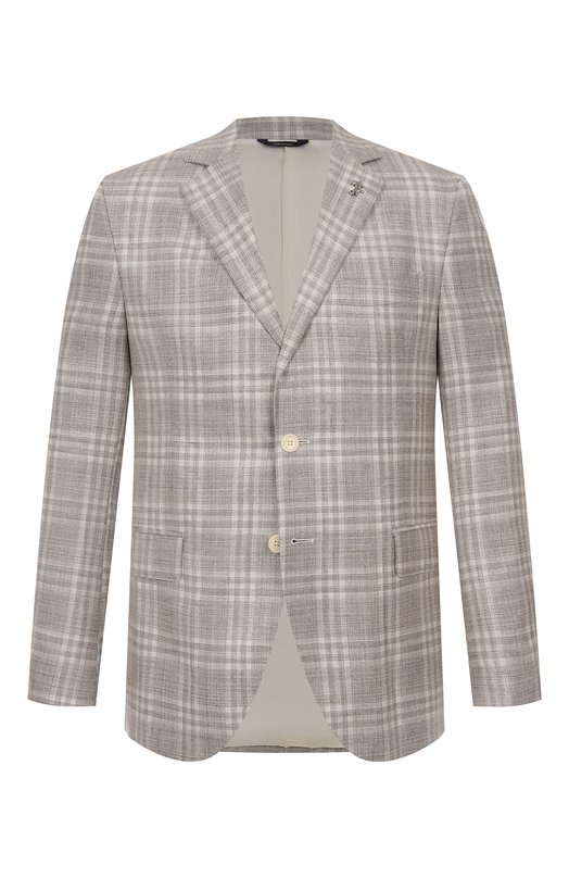 

Пиджак из шерсти и шелка Tombolini, Бежевый