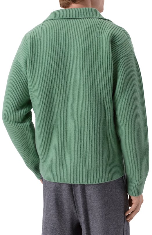Шерстяной кардиган Jil Sander J22HP0048-J14784 Зелёный  J22HP0048-J14784 Фото 4