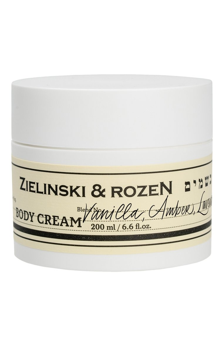 Крем для тела в банке ваниль, амбра, лаванда (200ml) ZIELINSKI&ROZEN бесцветного цвета, арт. 7290116442280 | Фото 1 (Региональные ограничения белый список (Axapta Mercury): Не проставлено; Нос: Не проставлено; Тип продукта: Кремы; Назначение: Для тела; Косметика кросс-кт: Уход У)