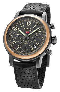 Мужские часы mille miglia chronograph rose gold dlc coated steel CHOPARD бесцветного цвета, арт. 168589-6002 | Фото 2 (Механизм: Автомат; Материал корпуса: Розовое золото, Сталь; Региональные ограничения белый список (Axapta Mercury): Не проставлено; Цвет циферблата: Чёрный; Нос: Не проставлено)