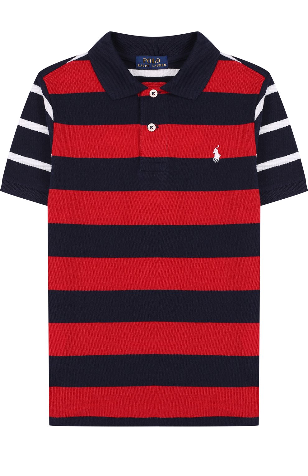 Хлопковое поло в контрастную полоску POLO RALPH LAUREN, арт. 322692271, фото 1