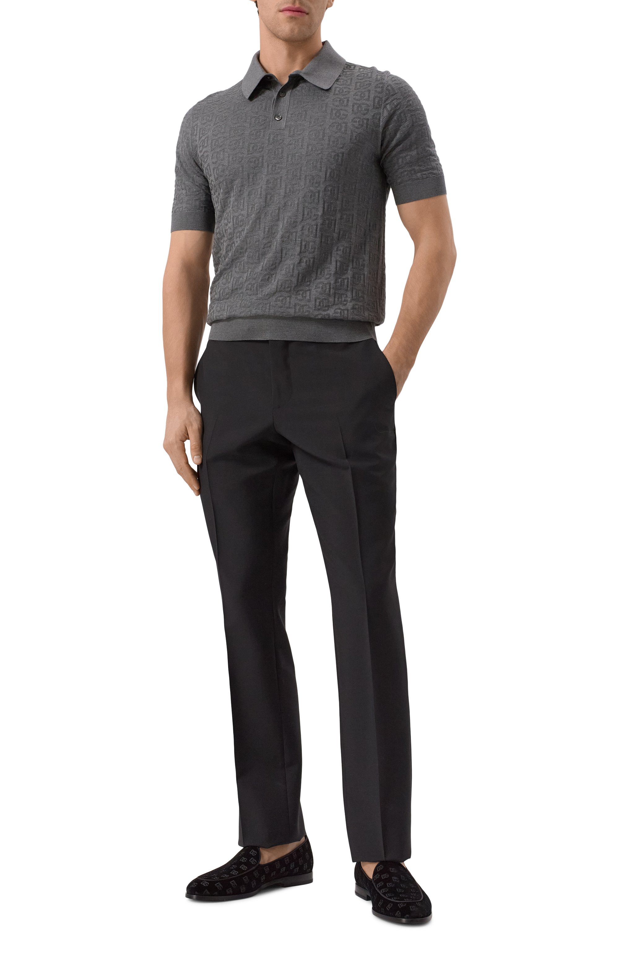 Шелковое поло DOLCE & GABBANA, арт. GXZ15T/JBSKE, фото 2