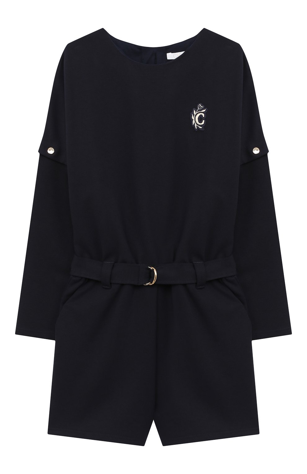 Комбинезон CHLOÉ синего цвета по цене 24100 руб., арт. C14640, фото 1 Комбинезон CHLOÉ, арт. C14640, фото 1